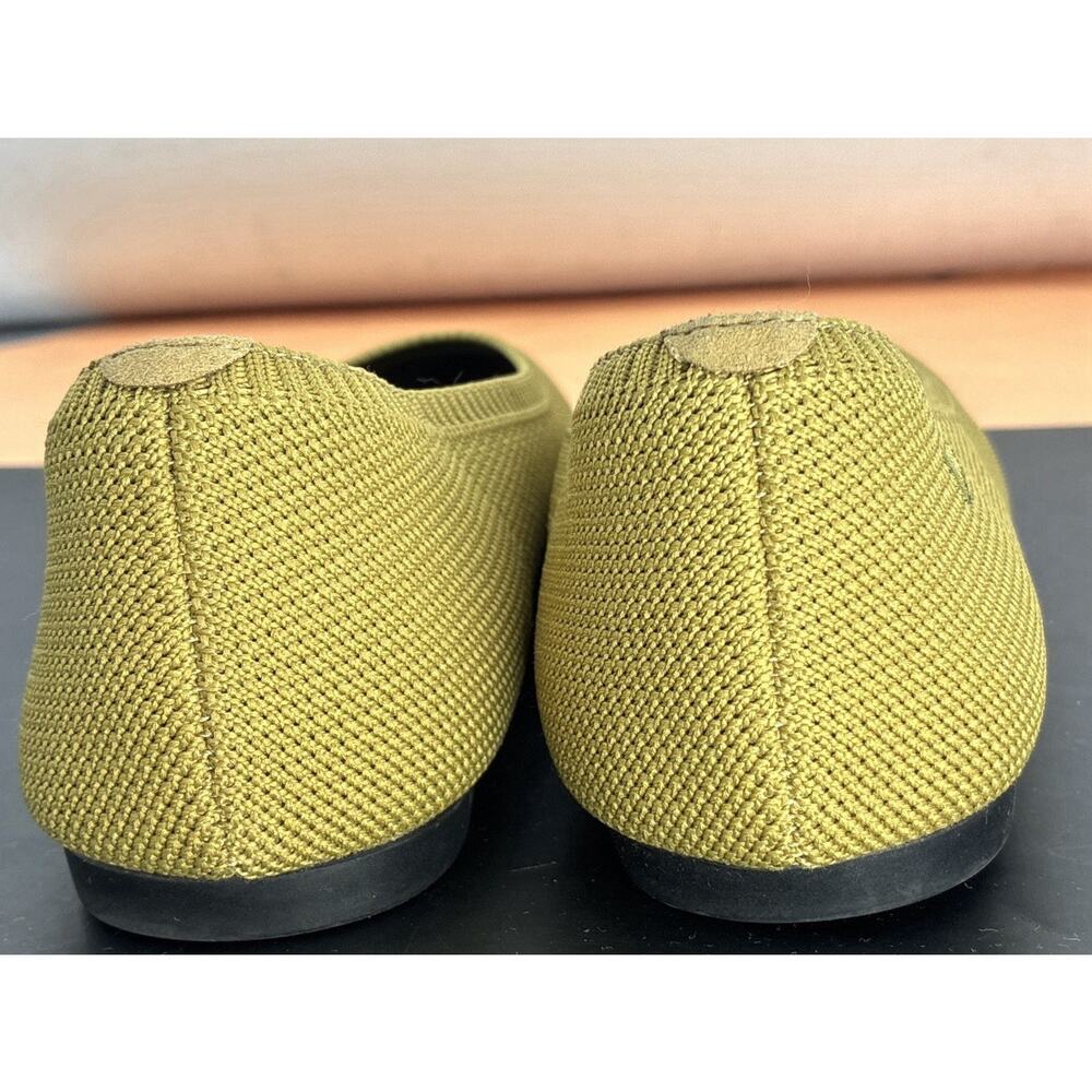 VIVAIA 38.5 8, 8.5 Aria Pointed Ballet Flat Recycled Slip-On EUC Moss Green New - Picture 6 of 10